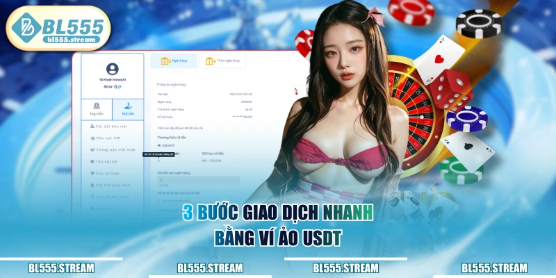 3 bước giao dịch nhanh bằng ví ảo USDT