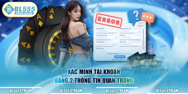 Đăng ký bl555 xác minh các bước nhanh chóng